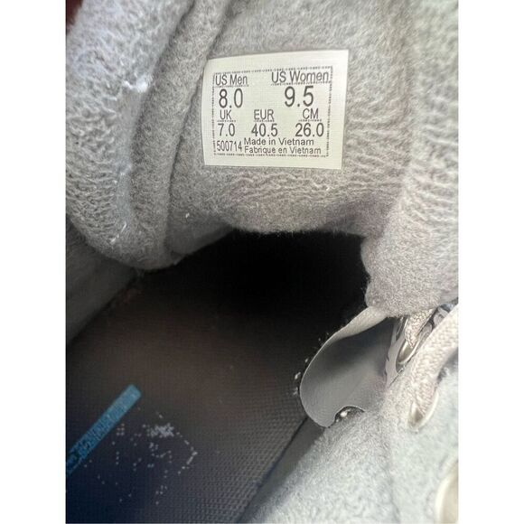 Vans off the wall high tops gray shoes M 8 W 9.5 - Picture 5 of 6